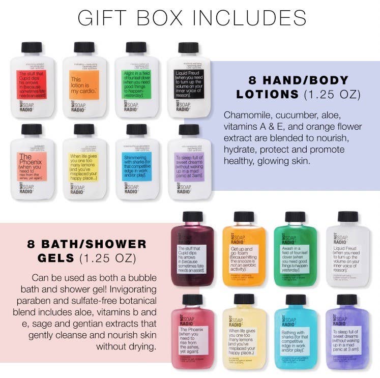 All Together Ultimate Gift Set 8 bath/shower gels +8 lotions